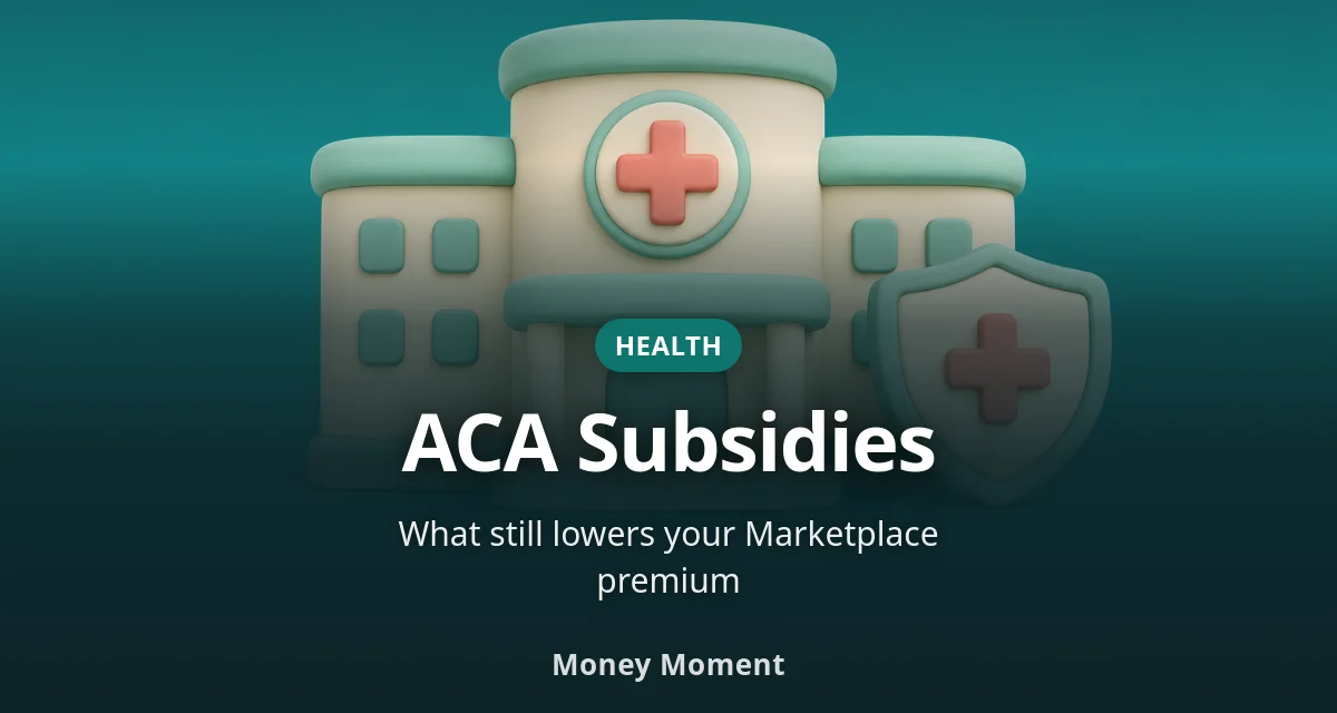 ACA Marketplace Subsidies After the Enhanced Credits Expired