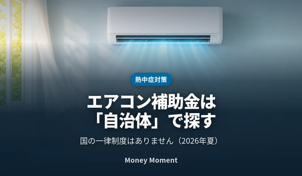 エアコン購入の補助金は「国」ではなく「自治体」— 2026年夏、自分の市区町村で探す手順