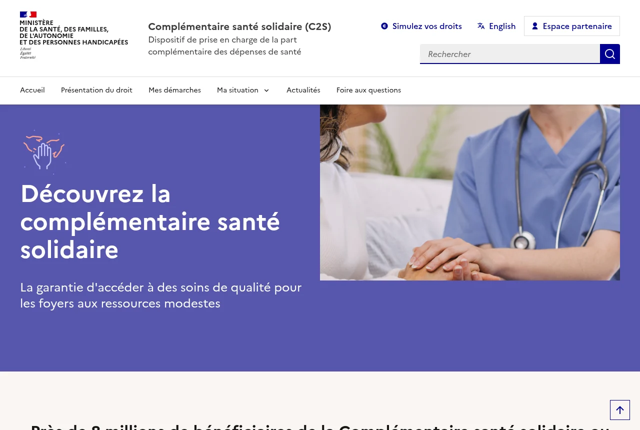 Le portail officiel de la Complémentaire santé solidaire
