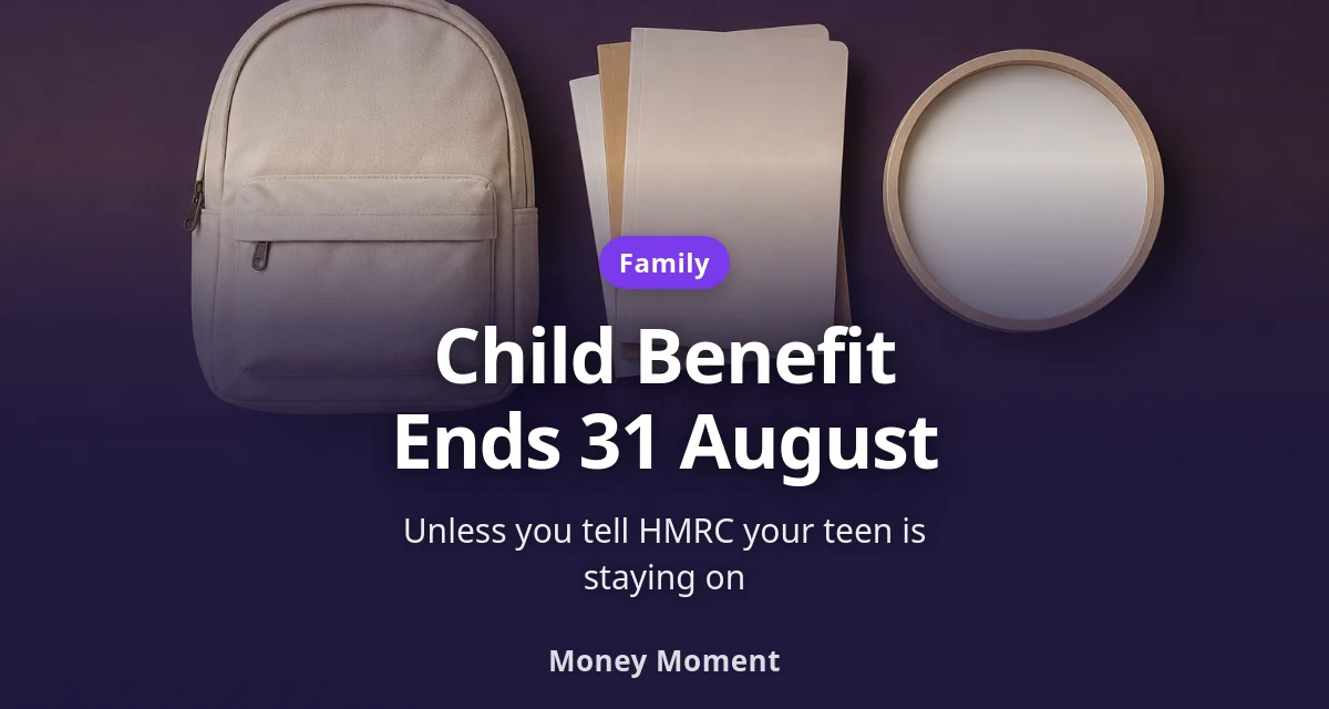 Your Teen's Apprenticeship Can End Child Benefit on 31 August