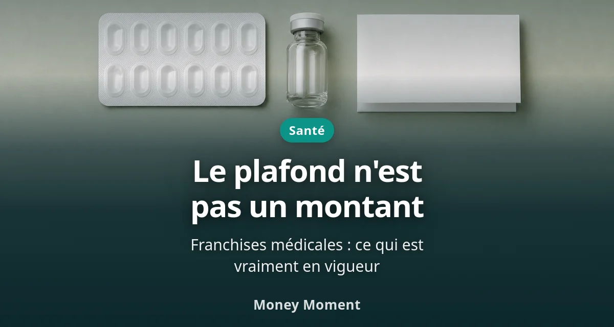 Franchises médicales : le plafond annuel n'est pas un montant