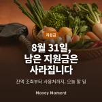 고유가 피해지원금 잔액 조회 — 8월 31일이 지나면 사라집니다