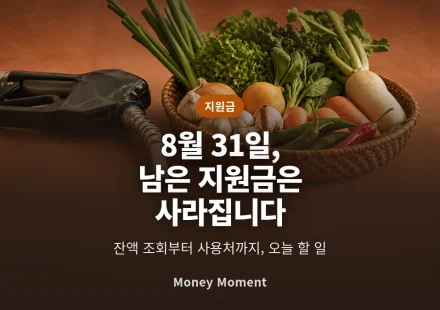 고유가 피해지원금 잔액 조회 — 8월 31일이 지나면 사라집니다