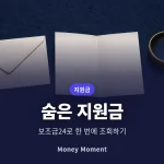 숨은 정부지원금 한 번에 조회하는 법, 보조금24 활용 순서와 놓치기 쉬운 항목