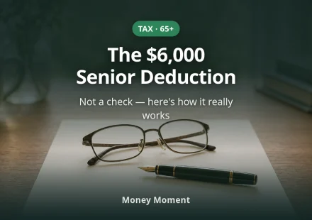 The $6,000 Senior Deduction (65+): How to Claim It, and What It Isn't