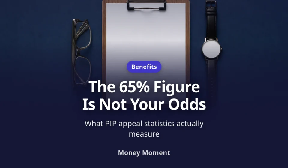 Your PIP Appeal Odds Are Not 65% — Here's the Real Number