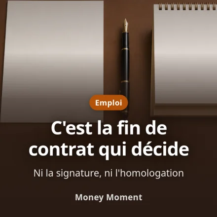 Rupture conventionnelle : c'est la fin de contrat qui décide