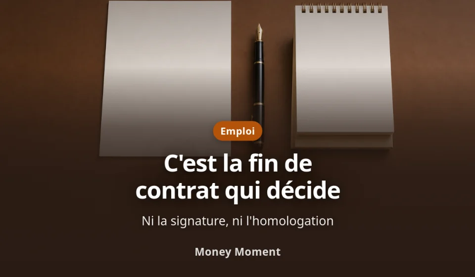 Rupture conventionnelle : c'est la fin de contrat qui décide