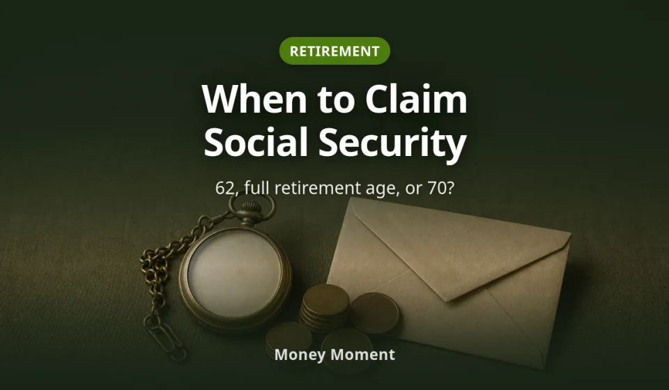 Claiming Social Security: 62, Full Retirement Age, or 70?