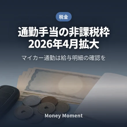 通勤手当の非課税枠が2026年4月に拡大 — マイカー通勤は給与明細の確認を