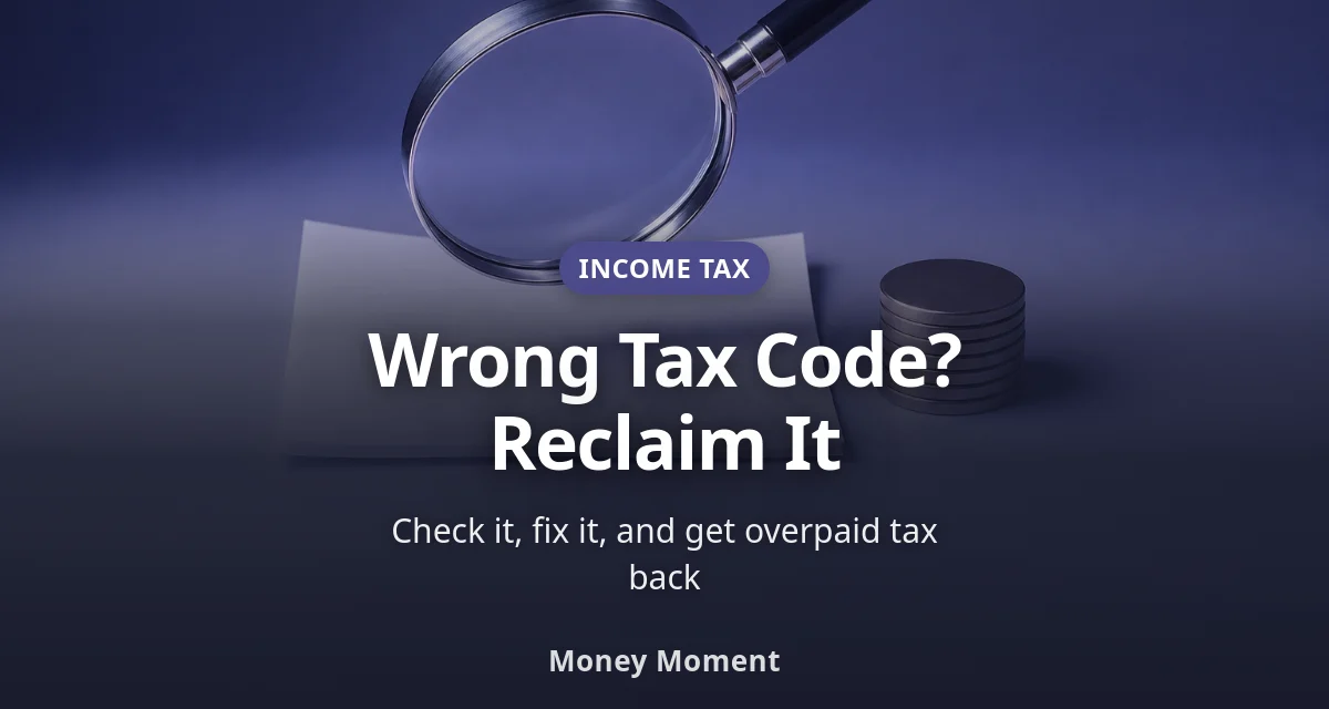 Wrong Tax Code? How to Check It, Fix It, and Get Overpaid Tax Back