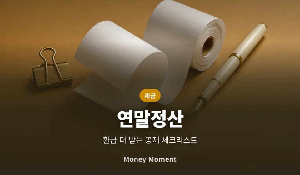 연말정산 환급 더 받는 법, 12월 전에 챙겨야 할 공제 항목 체크리스트