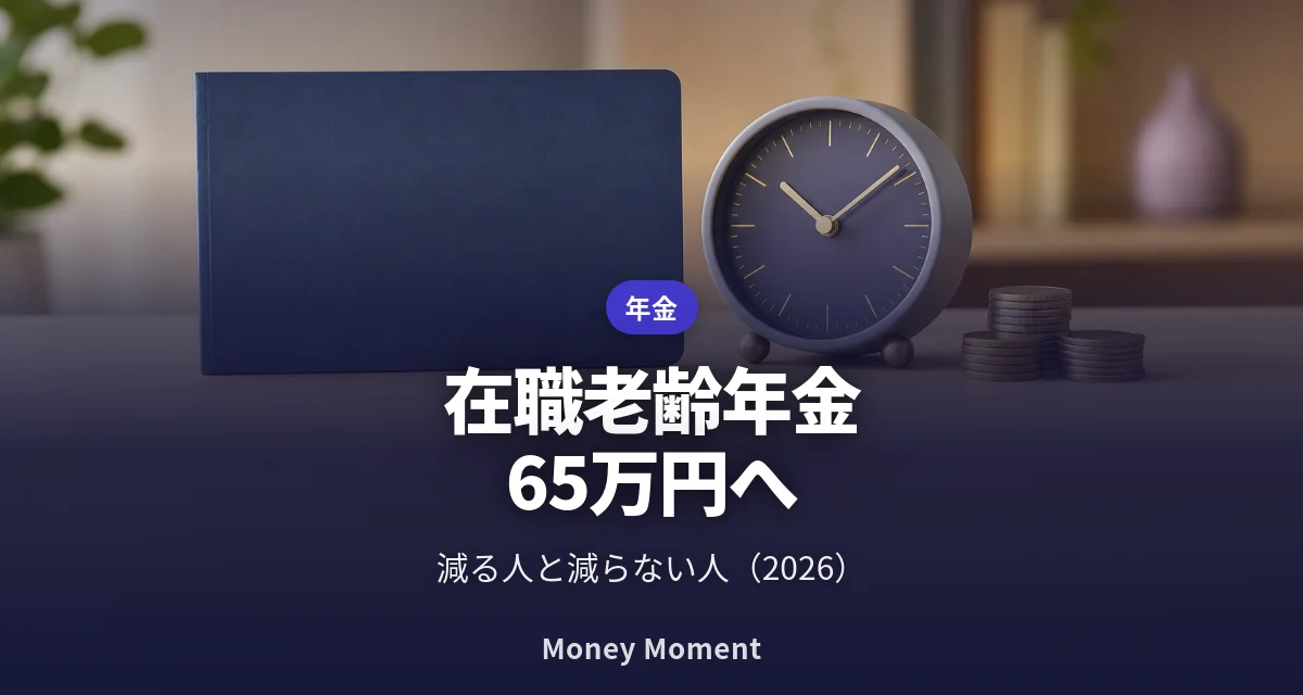 在職老齢年金2026：基準額が65万円に、減る人と減らない人