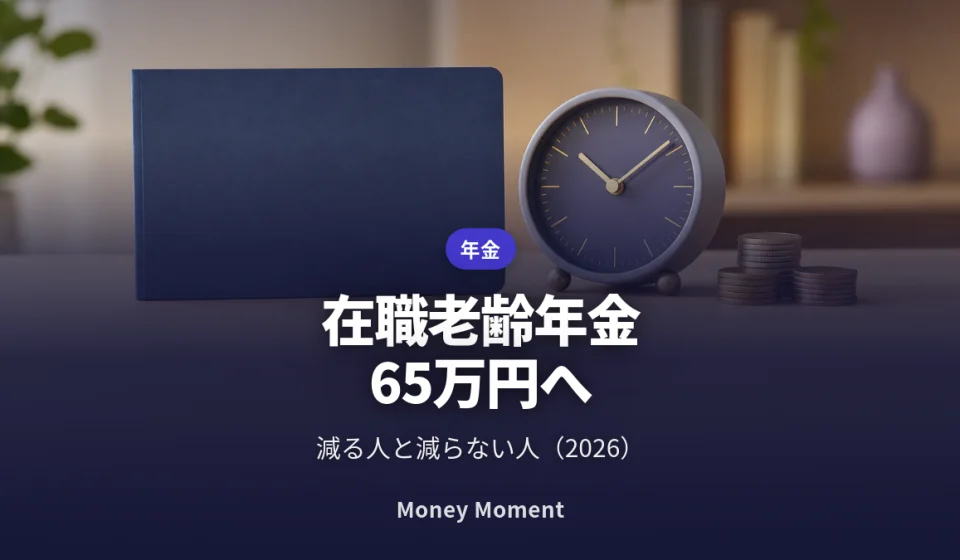 在職老齢年金2026：基準額が65万円に、減る人と減らない人